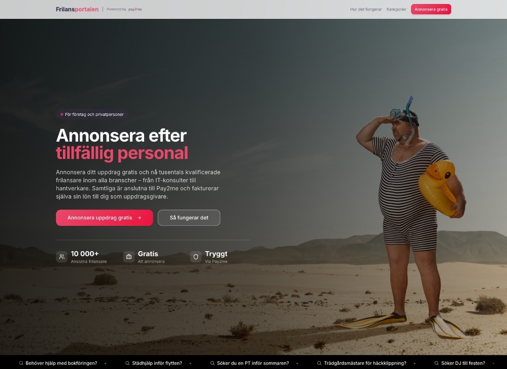 Frilansportalen – lediga uppdrag