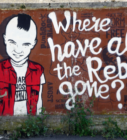 graffity on a wall